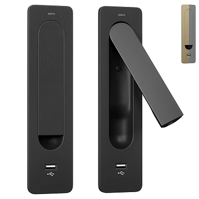 Modern Black Wall Sconce With Sleek Metal Design For Contemporary Home Lighting 3d model