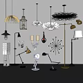 Industrial LOFT luminaire combination luminaire 3d model