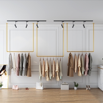 Hangers Clothing Store Hangers 3d model