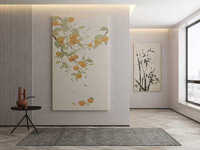 Modern plant painting decorative painting model