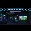 Galaxy Captain Fantasy Spaceship Themed Cinema With Immersive Sci Fi Screen Experience 3d model