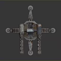 laser tower turret turntable sci-fi tower defense game tower defense sci-fi turret game turret game turret 3d model