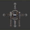 laser tower turret turntable sci-fi tower defense game tower defense sci-fi turret game turret game turret 3d model