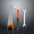 Essential Hand Tools Set With Saw Hammer And Wrench For DIY Projects