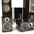 Vertical speaker subwoofer 3d model