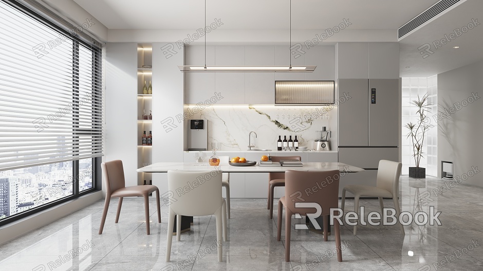 Modern Simple Open Kitchen model