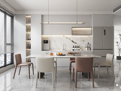 Modern Simple Open Kitchen model