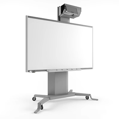 Commercial Mobile Whiteboard With Wheeled Stand For Office Meeting Presentations 3d model