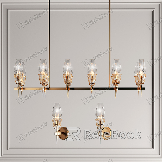 Modern lamp combination chandelier model