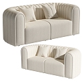 Double sofa 3d model