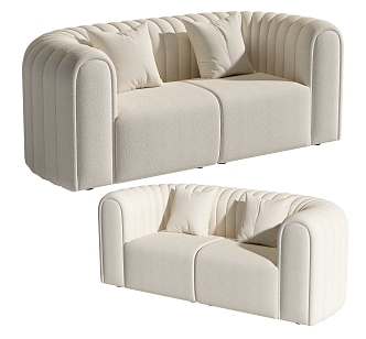 Double sofa 3d model