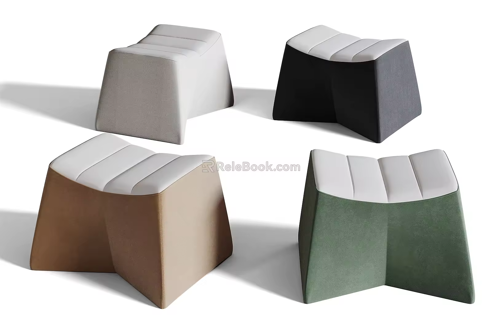 Modern sofa stool 3d model