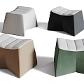 Modern sofa stool 3d model