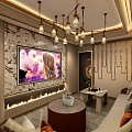 KTV Single Room KTV Single Room Entertainment Club Night Club Cabaret Bar 3d model