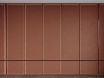 Leather Bedroom Background Hard Wall Panel 3d model