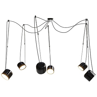 Pendant modern chandelier 18w 3d model