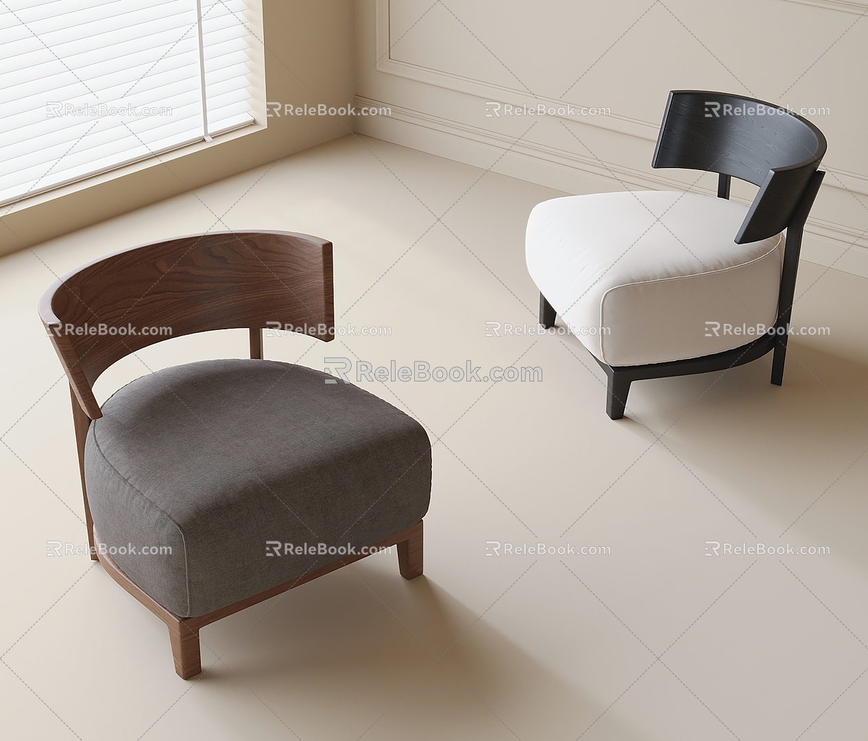 Leisure Chair Single Chair Single Sofa 3d model