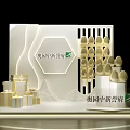 Aoyuan Zhongxin Yufu Modern Photo Check In Spot With Golden Decorations And Gift Box Structures