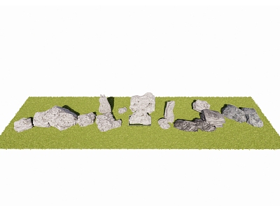 rockery stone combination stone sketch landscape stone taihu stone courtyard stone 3d model