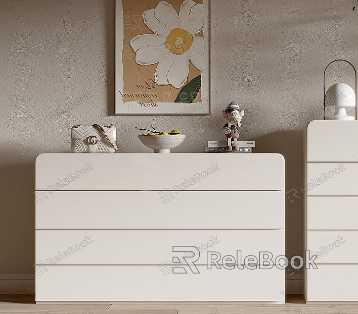 Cream Sideboard model