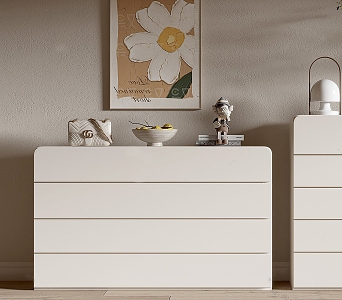 Cream Sideboard 3d model