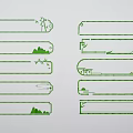 Traditional Linear Carvings on Bamboo Mountain Pavilion Design Bookmarks