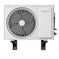 Climate Brand Air Conditioner Outdoor Unit With Fan Copper Pipes And Bracket Mounted