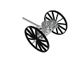 Detailed Vintage Mechanical Device With Metal Gears Wheels And Axle