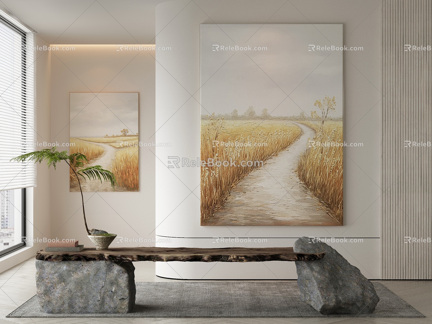 Quiet decorative painting 3d model