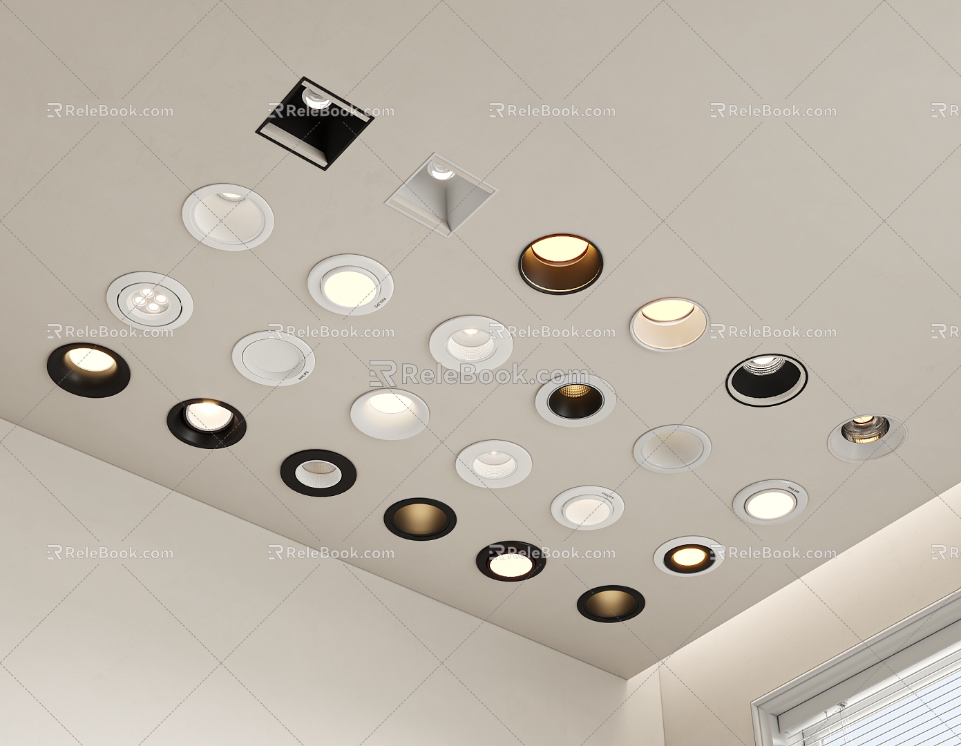 Modern Downlight Spotlight 3d model