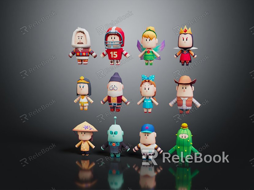 Modern Game Characters Cartoon Characters Cartoon Characters model