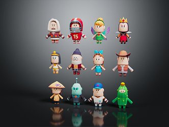 Modern Game Characters Cartoon Characters Cartoon Characters 3d model