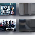 4K Ultra HD Smart TV Displaying Streaming Movies And Series In Modern Living Room