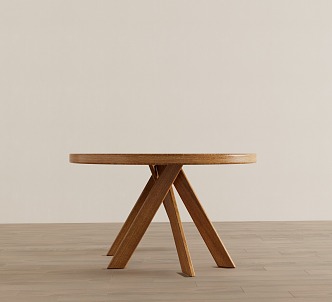 Simple dining table 3d model