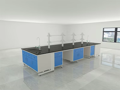 Modern experimental platform experimental console 3d model