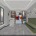 Modern Spacious Beauty Hair Salon Interior With Salon Chairs Sofa Mirrors And Plants