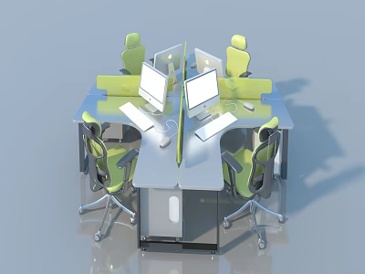 Modern Swing Door Design For Office Space With Glass Panel And Metal Frame 3d model