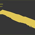 Detailed Natural Landscape Terrain Model With Rolling Mountains And Textured Surface