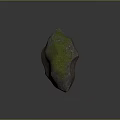 Natural Decorative Stone With Green Moss Gray Red Color And Surface Texture