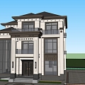 New Chinese Villa 3d model