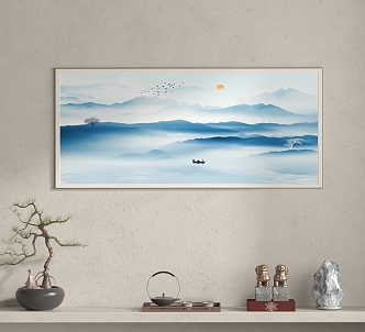 New Chinese Decorative Painting 3d model