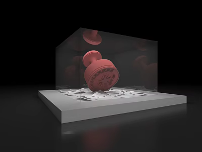 Modern art installation Meichen activity Meichen exhibition board interactive area exhibition hall booth display cabinet 3d model