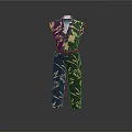 Stylish Black Jumpsuit With Floral And Leaf Patterns For Daily Use