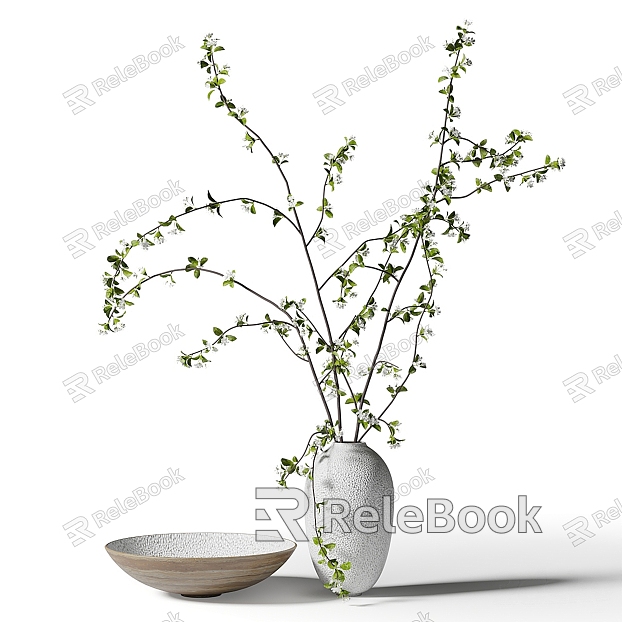 Green Plant Vase model