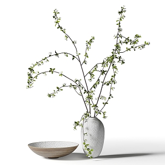 Green Plant Vase 3d model