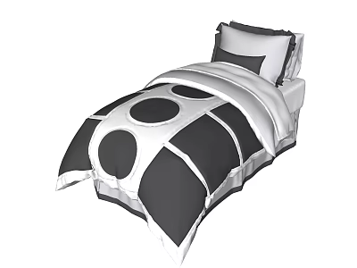 Modern Single Bed 3d model