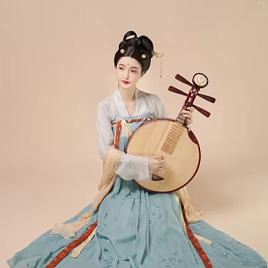 Chinese woman costume beauty costume beauty 3d model