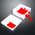 Electronic Electrical Device Enclosure With White Plastic Casing And Red Internal Components