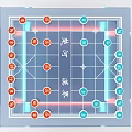 Traditional Chinese Chess Board Game With Chessboard Pieces And Chu River Han Jie