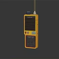 Yellow Teledex Turbo Door Chime With Red Button And Black Label